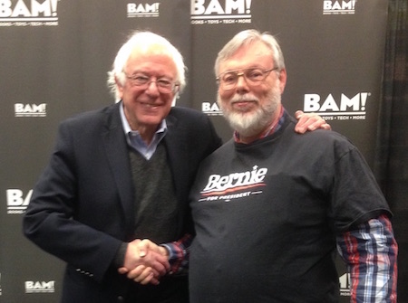 Bernie and me in 2016