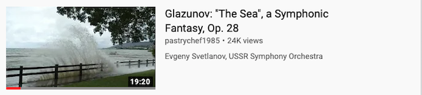 Glazunov: "The Sea", a Symphonic Fantasy