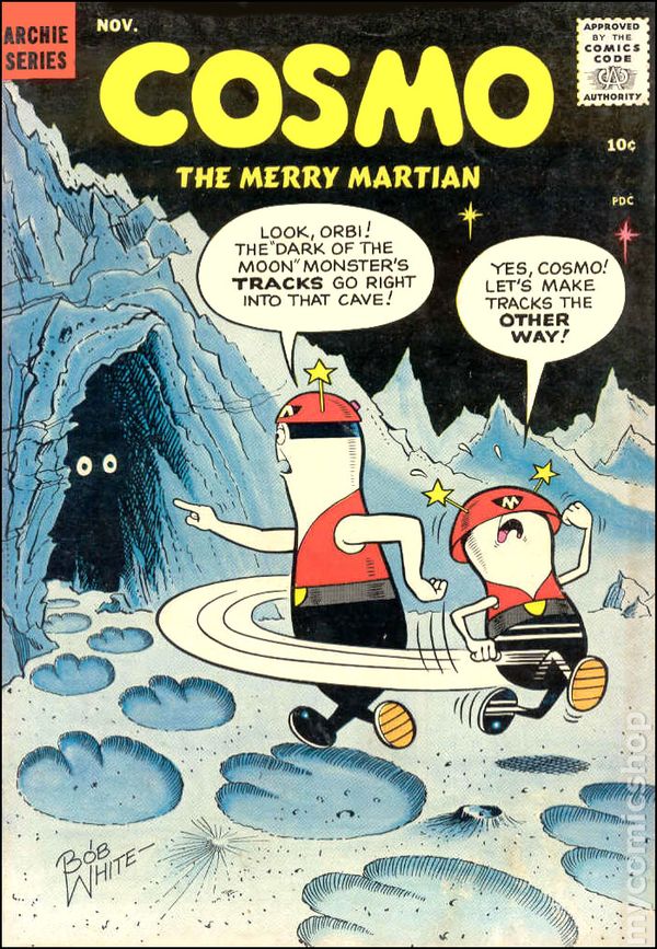 Cosmo the Merry Martian comic book from the 1950s