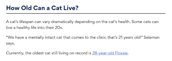 How long can cats live?