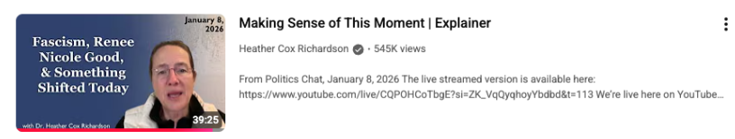 Making Sense of This Moment - Heather Cox Richardson