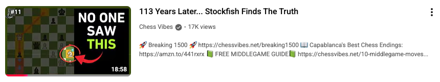 Chess Vibes reviews a chess game played by Capablance over a century ago