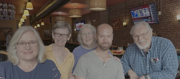 Writers group at Portland Pie