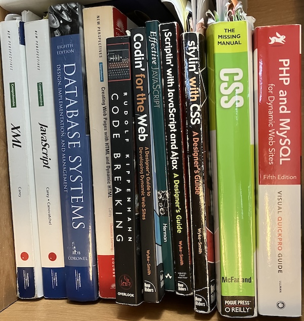 some of my programming books
