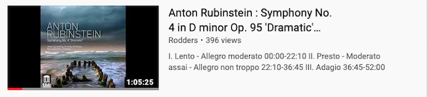 Anton Rubinstein : Symphony No. 4
