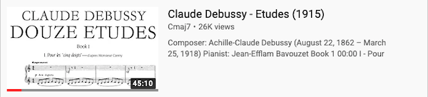 Claude Debussy - Etudes