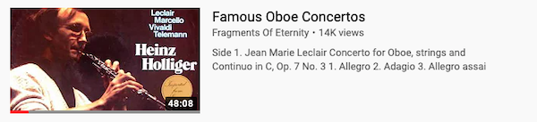 Famous Oboe Concertos