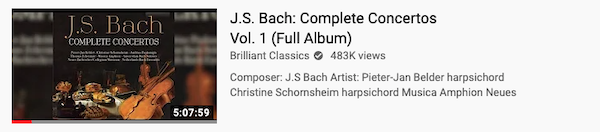J.S. Bach: Complete Concertos Vol. 1