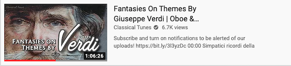 Fantasies On Themes By Giuseppe Verdi