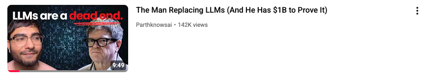 LLMs Are a Dead End