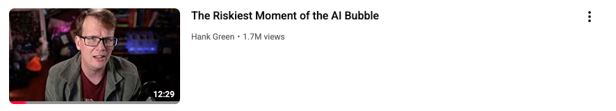 Riskiest Moment Of the AI-bubble
