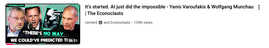 Yanis Varoufakis on AI