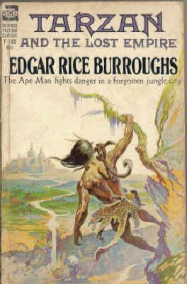 Cover of Tarzan and the Lost Empire Ace paperback F-169