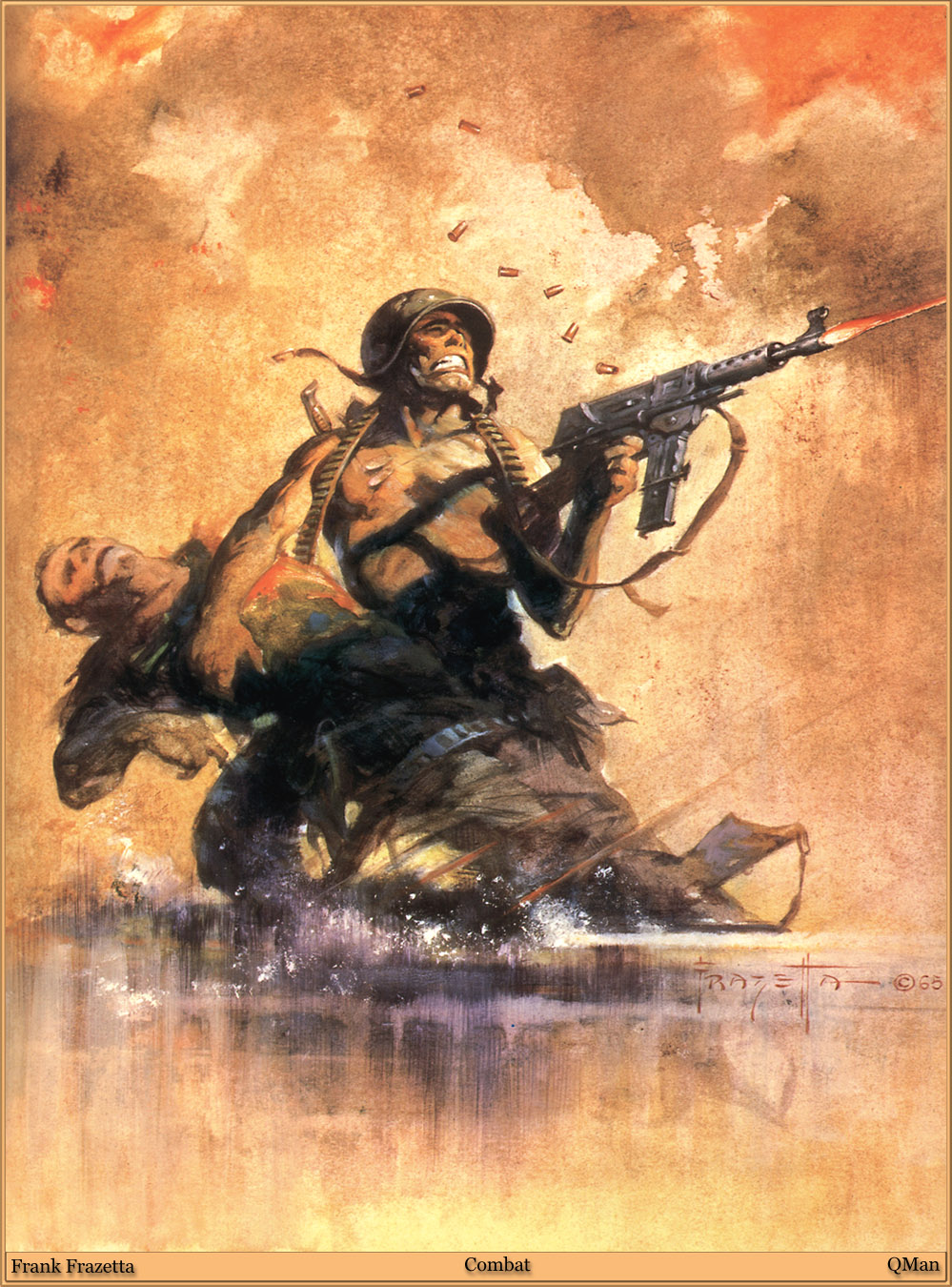 Cover painting for Blazing Combat #1