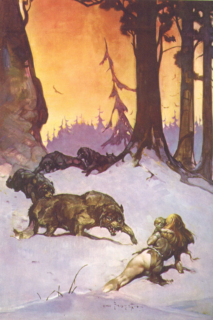 Woman with Baby Surrounded by Wolves paperback cover image